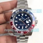 Noob Factory V3 Replica Rolex GMT-Master II Pepsi Watch Blue Dial 40mm